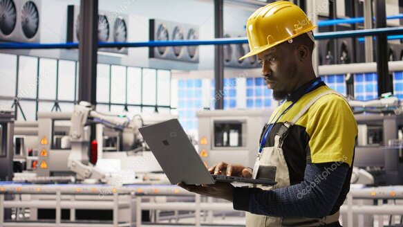 Panel de control de automatización industrial para eficiencia energética